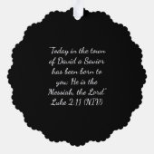 Nativity Stained Glass Mosaic | Holy Family  Ornament Karte (Rückseite)