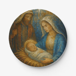 Nativity Stained Glass Mosaic | Holy Family  Pappteller