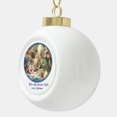 NAtivity szene Snowflake Gerahmte Ornament (Rechts)
