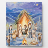 Nativity Tabletop Easel Fotoplatte (Vorderseite)