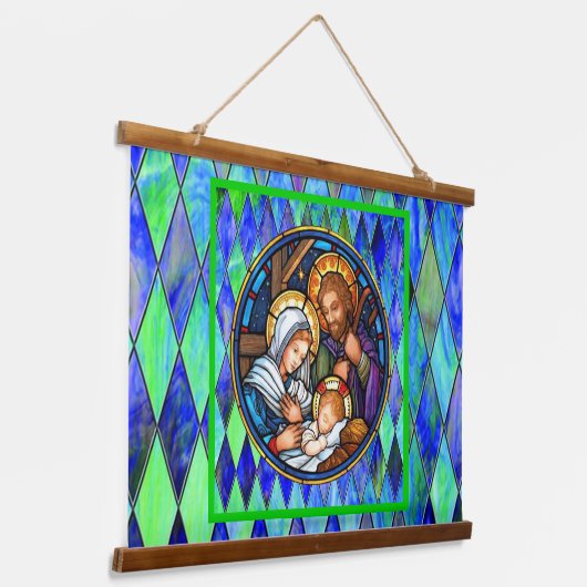 Nativity   wandteppich mit holzrahmen (Gewinkelt)