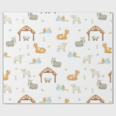 Nativity-Weihnachtsgeschenk-Verpackungs-Papier Geschenkpapier (Flach)