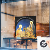 Nativity Window Cling Fensteraufkleber (Café-Fenster)