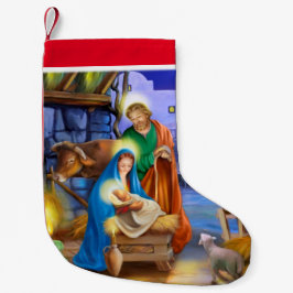 Nativityfeiertags-Strumpf Kleiner Weihnachtsstrumpf