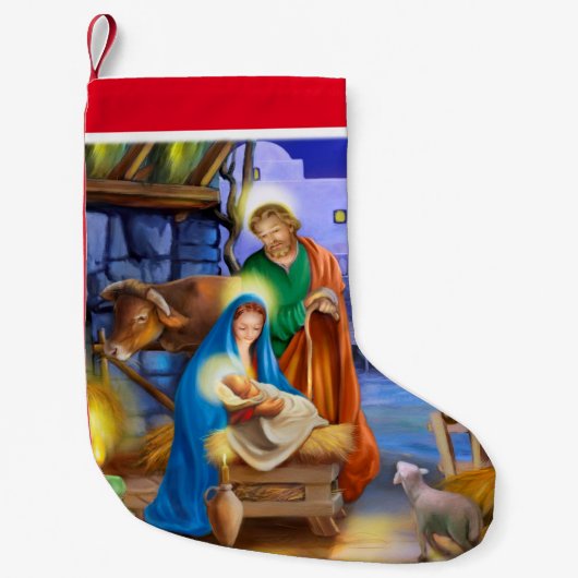 Nativityfeiertags-Strumpf Kleiner Weihnachtsstrumpf (Vorderseite)