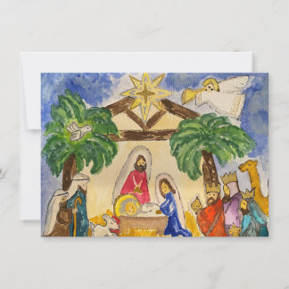 NativityFlat Note Card Mitteilungskarte