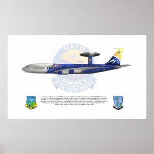 NATO E-3A, 25. Jahrestags-Markierungen Poster