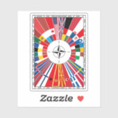 NATO Flag Atlantischer Vertrag Aufkleber (Blatt)