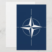 NATO Flag Briefpapier (Vorne/Hinten)