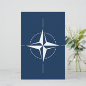 NATO Flag Briefpapier (Stehend Vorderseite)