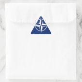 NATO Flag Dreieckiger Aufkleber (Tasche)