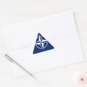 NATO Flag Dreieckiger Aufkleber (Umschlag)