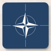 NATO Flag Getränkeuntersetzer (Vorderseite)