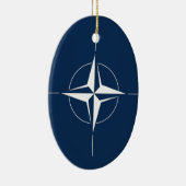 NATO Flag Keramik Ornament (Rechts)