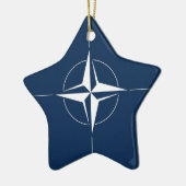 NATO Flag Keramik Ornament (Links)