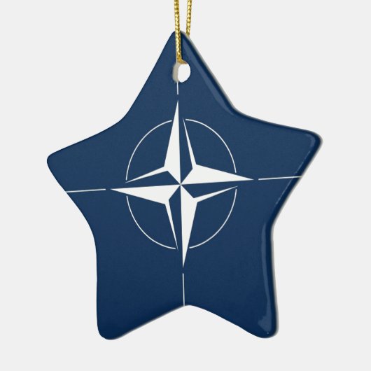 NATO Flag Keramik Ornament (Links)