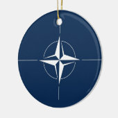 NATO Flag Keramikornament (Links)