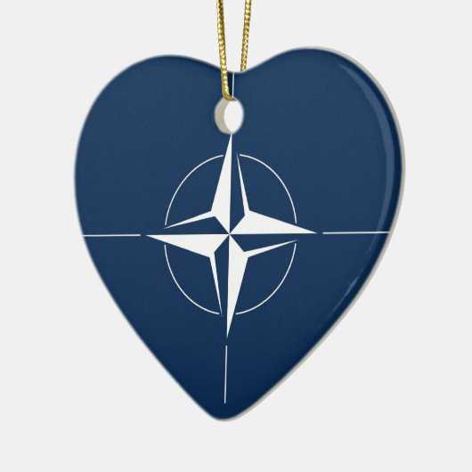 NATO Flag Keramikornament (Links)