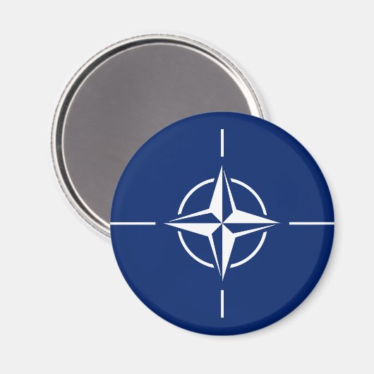 NATO Flag Magnet (Vorderseite/Rückseite)