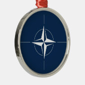 NATO Flag Ornament Aus Metall (Rechts)