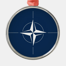 NATO Flag Ornament Aus Metall