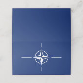 NATO Flag Platzkarte (Außenseite Aufgefaltet)