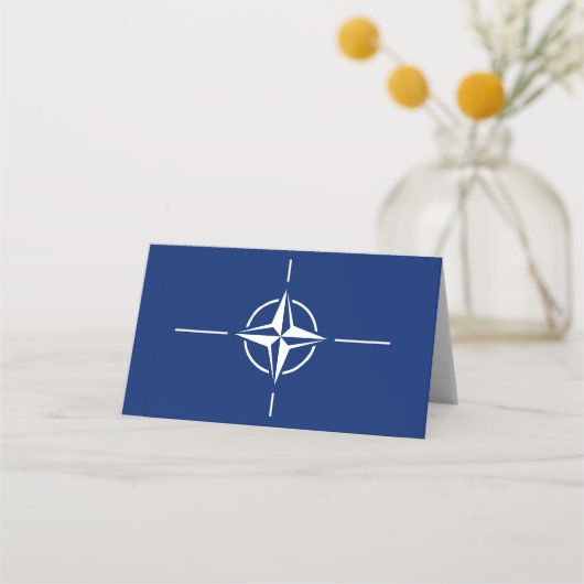 NATO Flag Platzkarte (Vorderseite)