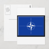 NATO Flag Postkarte (Vorne/Hinten)