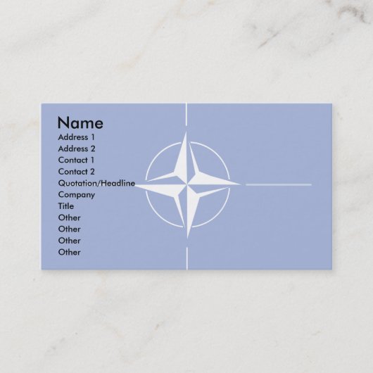 Nato-Flag Visitenkarte (Vorderseite)