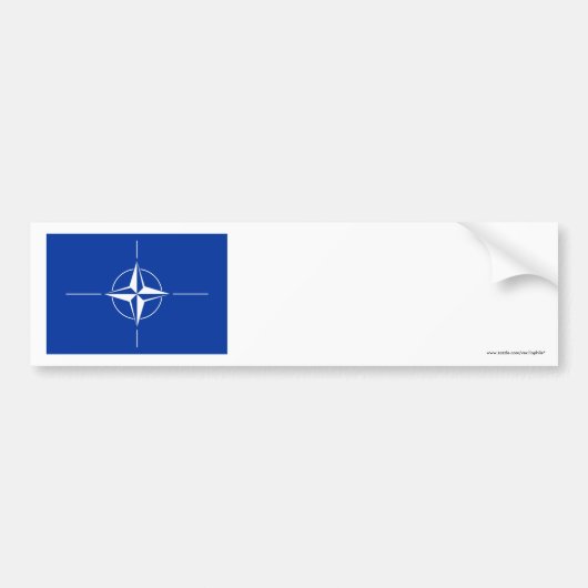 NATO-Flagge Autoaufkleber (Vorne)