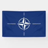 NATO-Flagge Banner (Horizontal)