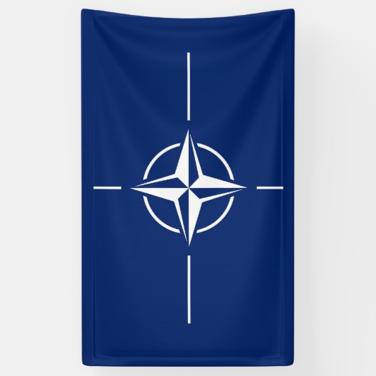 NATO-Flagge Banner (Vertikal)