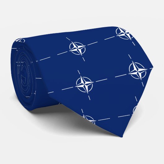 NATO-Flagge Krawatte (Gerollt)
