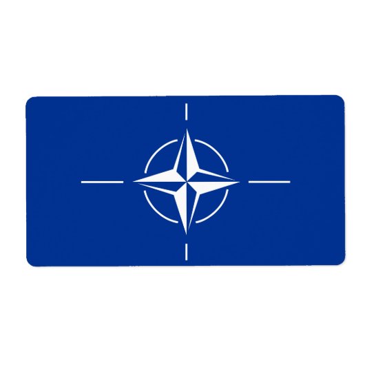NATO-Flagge Nordatlantikvertragsorganisation Allia (Vorne)