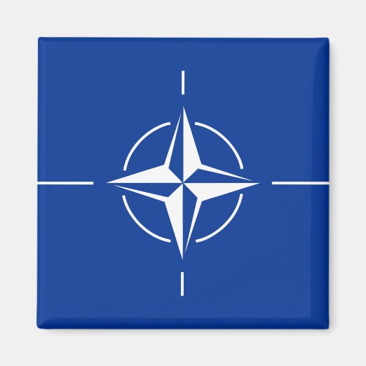 NATO-Flagge Nordatlantikvertragsorganisation Allia Magnet (Vorne)