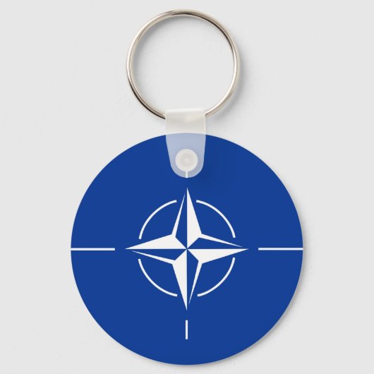 NATO-Flagge Nordatlantikvertragsorganisation Allia Schlüsselanhänger (Vorderseite)