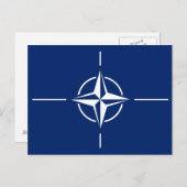 NATO-Flagge Postkarte (Vorne/Hinten)