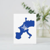 Nato-Flaggenplan Postkarte (Stehend Vorderseite)