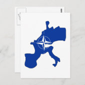 Nato-Flaggenplan Postkarte (Vorne/Hinten)