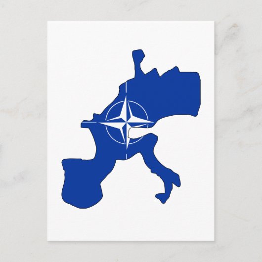 Nato-Flaggenplan Postkarte (Vorderseite)