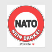 NATO Nein! Danke! Aufkleber (Blatt)