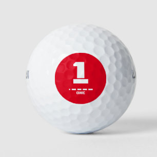 NATO-Numerisches 1-Eins-Morse-Code Golfball