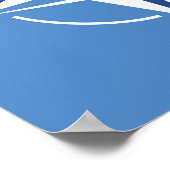 NATO-ONAT-Flaggensymbol des Nordatlantikvertragsor Poster (Ecke)