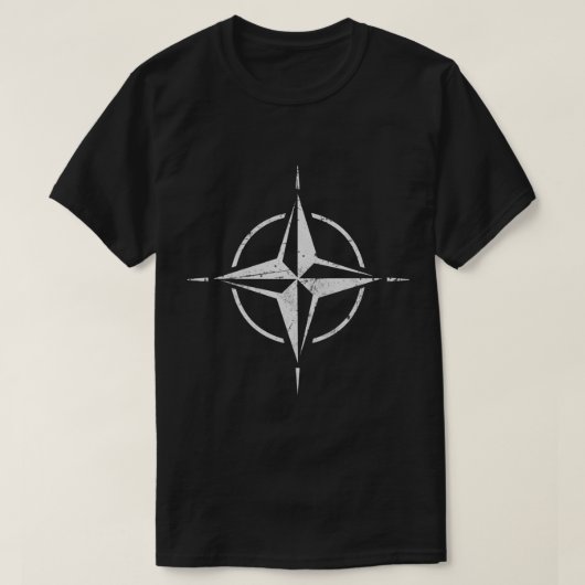 NATO-OTAN-Flaggensymbol Western der militärischen T-Shirt (Design vorne)