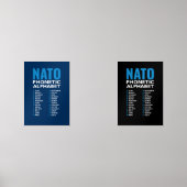 NATO Phonetic Alphabet Alfa-Zulu Code Chart Bilderwand Sets (Vorderseite)