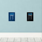 NATO Phonetic Alphabet Alfa-Zulu Code Chart Bilderwand Sets (Holzboden)