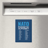 NATO Phonetic Alphabet Alfa-Zulu Magnet (In Situ (Geschirrspüler))