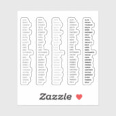 Nato Phonetic Alphabet Aufkleber (Blatt)