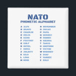 NATO Phonetic Alphabet ICAO Magnet<br><div class="desc">NATO Phonetic Alphabet ICAO</div>