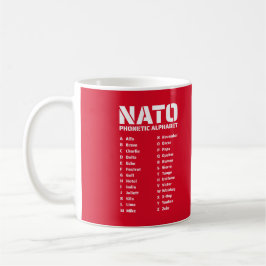 NATO Phonetic Alphabet Kanada Kaffeetasse